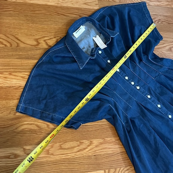Anthropologie x Exquise The Tobie Button-Front Pleated Shirt Dress XL NWT READ - Picture 8 of 15